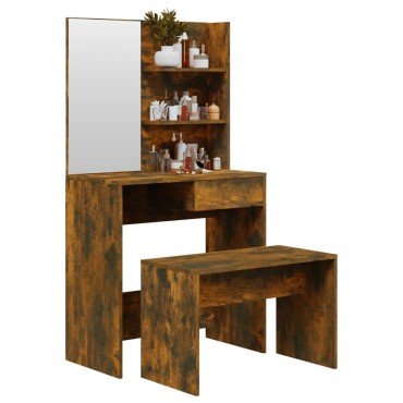 vidaXL Μπουντουάρ Σετ Καπνιστή δρυς 74,5x40x141cm 1 τεμ.
