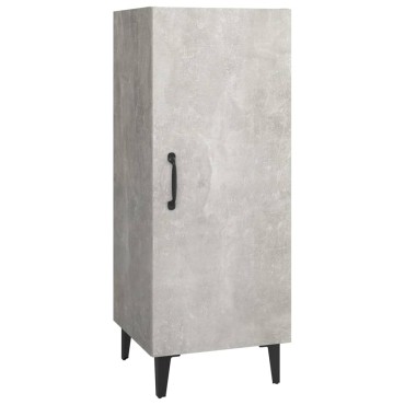 vidaXL Ντουλάπι Γκρι Σκυροδέματος 34,5x34x90cm Επεξεργασμένο Ξύλο 1 τεμ.