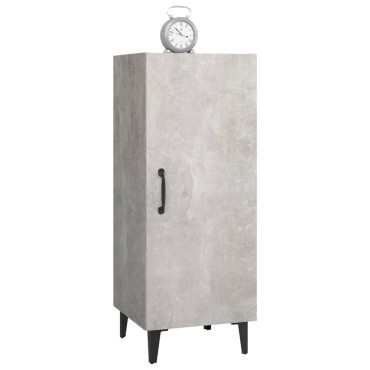 vidaXL Ντουλάπι Γκρι Σκυροδέματος 34,5x34x90cm Επεξεργασμένο Ξύλο 1 τεμ.