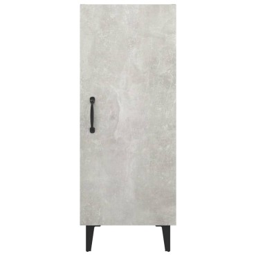 vidaXL Ντουλάπι Γκρι Σκυροδέματος 34,5x34x90cm Επεξεργασμένο Ξύλο 1 τεμ.