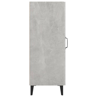 vidaXL Ντουλάπι Γκρι Σκυροδέματος 34,5x34x90cm Επεξεργασμένο Ξύλο 1 τεμ.