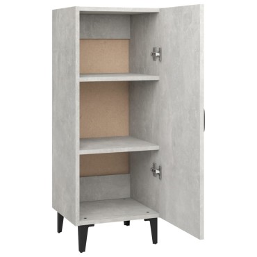 vidaXL Ντουλάπι Γκρι Σκυροδέματος 34,5x34x90cm Επεξεργασμένο Ξύλο 1 τεμ.