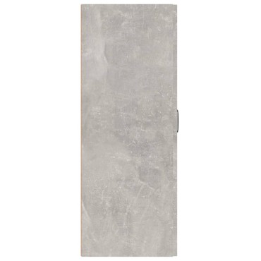 vidaXL Ντουλάπι Κρεμαστό Γκρι Σκυροδέματος 69,5x34x90cm Επεξ. Ξύλο 1 τεμ.