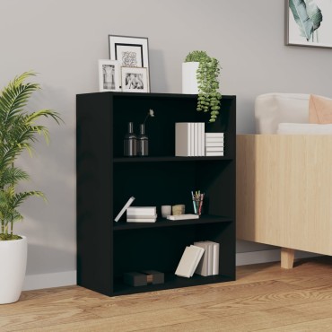 vidaXL Ντουλάπι Τοίχου Κρεμαστό Μαύρο 69,5x32,5x90cm 1 τεμ.