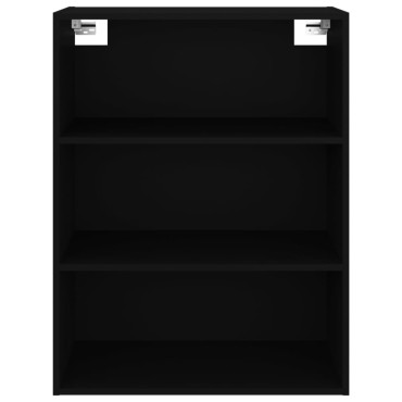 vidaXL Ντουλάπι Τοίχου Κρεμαστό Μαύρο 69,5x32,5x90cm 1 τεμ.