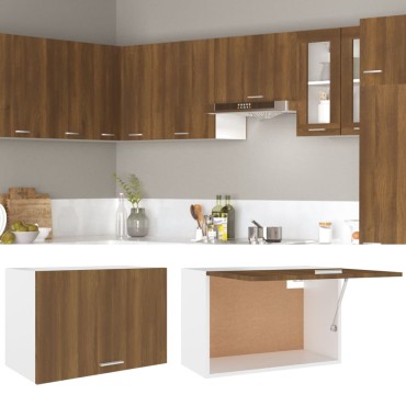 vidaXL Ντουλάπι Κρεμαστό Lyon Καφέ Δρυς 60x31x40cm Επεξεργασμένο Ξύλο 1 τεμ.