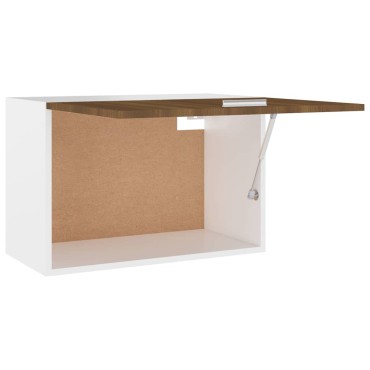vidaXL Ντουλάπι Κρεμαστό Lyon Καφέ Δρυς 60x31x40cm Επεξεργασμένο Ξύλο 1 τεμ.