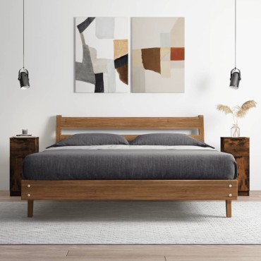 vidaXL Ντουλάπια 2 τεμ. Καπνιστή δρυς 30x30x70cm Επεξεργασμένο Ξύλο