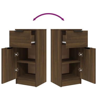 vidaXL Ντουλάπι Καφέ Δρυς 30x30x70cm από Επεξεργασμένο Ξύλο 1 τεμ.
