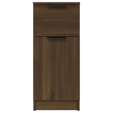 vidaXL Συρταριέρες 2 τεμ. Καφέ Δρυς 30x30x70cm Επεξεργασμένο Ξύλο