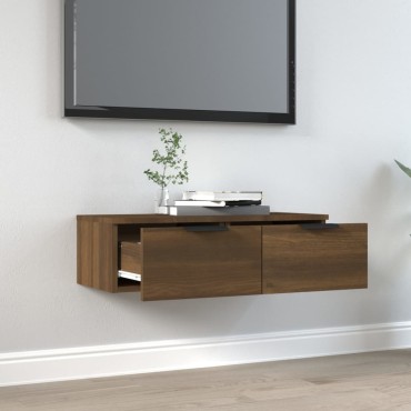 vidaXL Ντουλάπι Τοίχου Καφέ Δρυς 68x30x20cm Επεξεργασμένο Ξύλο 1 τεμ.