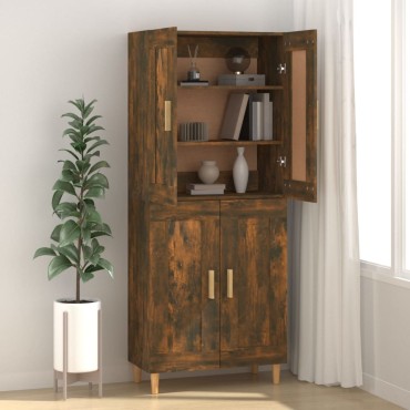 vidaXL Ντουλάπι Καπνιστή Δρυς 69,5x34x90cm Επεξεργασμένο Ξύλο 1 τεμ.