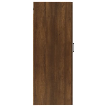 vidaXL Ντουλάπι Κρεμαστό Καφέ Δρυς 35x34x90cm Επεξεργασμένο Ξύλο 1 τεμ.