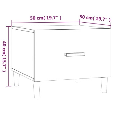 vidaXL Τραπεζάκια Σαλονιού 2 τεμ. Sonoma Δρυς 50x50x40cm Επεξ. Ξύλο