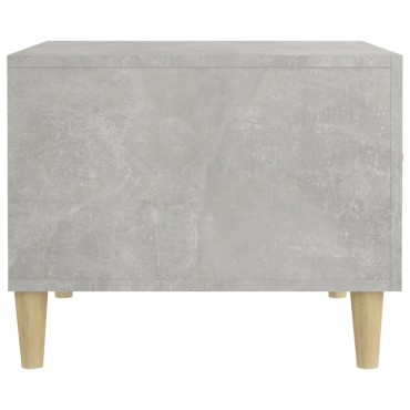 vidaXL Τραπεζάκι Σαλονιού Γκρι Σκυρ. 50x50x40cm Επεξεργασμένο Ξύλο 1 τεμ.