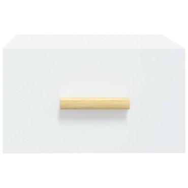 vidaXL Κομοδίνα Επιτοίχια 2 τεμ. Λευκά 35x35x20cm