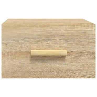 vidaXL Κομοδίνα Επιτοίχια Sonoma Δρυς 35x35x20cm 1 τεμ.