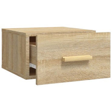 vidaXL Κομοδίνα Επιτοίχια Sonoma Δρυς 35x35x20cm 1 τεμ.