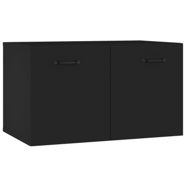 vidaXL Ντουλάπι Τοίχου Μαύρο 60x36,5x35cm από Επεξεργασμένο Ξύλο 1 τεμ.