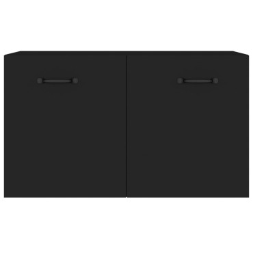 vidaXL Ντουλάπι Τοίχου Μαύρο 60x36,5x35cm από Επεξεργασμένο Ξύλο 1 τεμ.