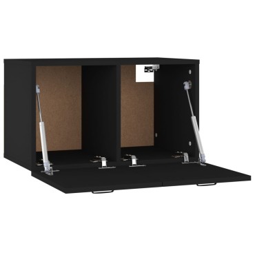 vidaXL Ντουλάπι Τοίχου Μαύρο 60x36,5x35cm από Επεξεργασμένο Ξύλο 1 τεμ.