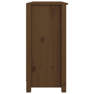 vidaXL Ντουλάπι Καφέ Μελί 100x35x74cm από Μασίφ Ξύλο Πεύκου 1 τεμ.