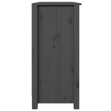 vidaXL Ντουλάπι Γκρι 100x35x74cm από Μασίφ Ξύλο Πεύκου 1 τεμ.