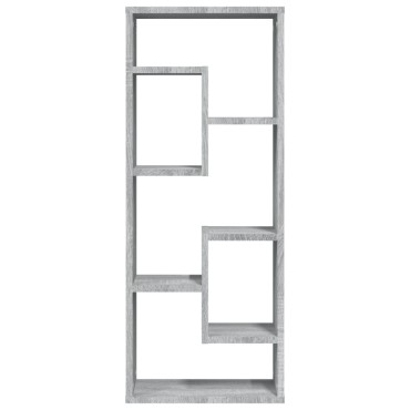 vidaXL Ραφιέρα Τοίχου Γκρι Sonoma 36x16x90cm Επεξεργασμένο Ξύλο 1 τεμ.