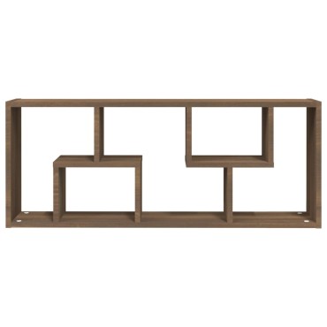 vidaXL Ραφιέρα Τοίχου Καφέ Δρυς 36x16x90cm Επεξεργασμένο Ξύλο 1 τεμ.