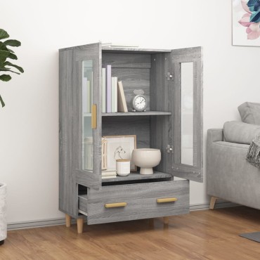 vidaXL Ντουλάπα Γκρι Sonoma 70x31x115cm από Επεξεργασμένο Ξύλο 1 τεμ.