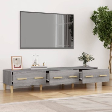 vidaXL Έπιπλο Τηλεόρασης Γκρι Sonoma 150x34,5x30cm Επεξεργασμένο Ξύλο