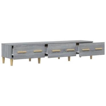 vidaXL Έπιπλο Τηλεόρασης Γκρι Sonoma 150x34,5x30cm Επεξεργασμένο Ξύλο