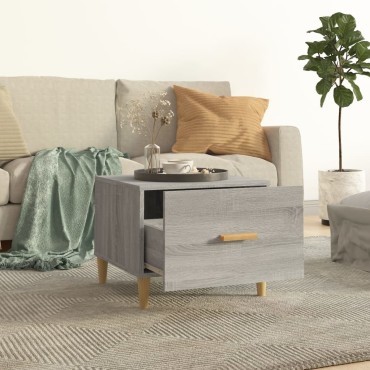 vidaXL Τραπεζάκια Σαλονιού 2 τεμ. Γκρι sonoma 50x50x40cm Επεξ. Ξύλο