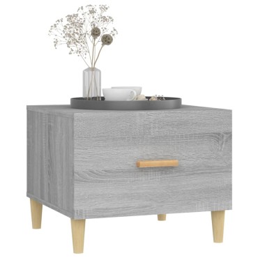 vidaXL Τραπεζάκια Σαλονιού 2 τεμ. Γκρι sonoma 50x50x40cm Επεξ. Ξύλο