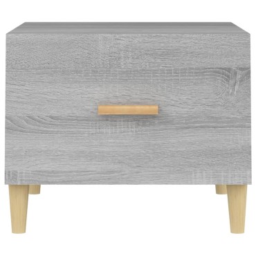 vidaXL Τραπεζάκια Σαλονιού 2 τεμ. Γκρι sonoma 50x50x40cm Επεξ. Ξύλο