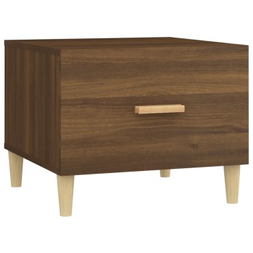 vidaXL Τραπεζάκια Σαλονιού 2 τεμ. Brown Oak 50x50x40cm Επεξ. Ξύλο