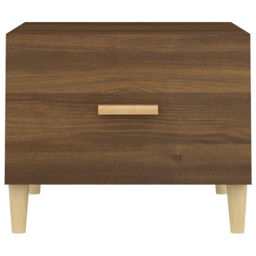 vidaXL Τραπεζάκια Σαλονιού 2 τεμ. Brown Oak 50x50x40cm Επεξ. Ξύλο
