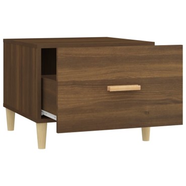 vidaXL Τραπεζάκια Σαλονιού 2 τεμ. Brown Oak 50x50x40cm Επεξ. Ξύλο