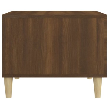 vidaXL Τραπεζάκια Σαλονιού 2 τεμ. Brown Oak 50x50x40cm Επεξ. Ξύλο