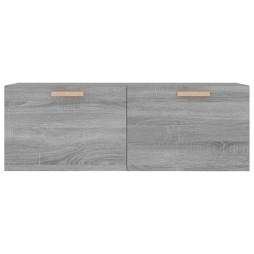 vidaXL Ντουλάπι Τοίχου Γκρι Sonoma 100x36,5x35cm Επεξεργασμένο Ξύλο 1 τεμ.