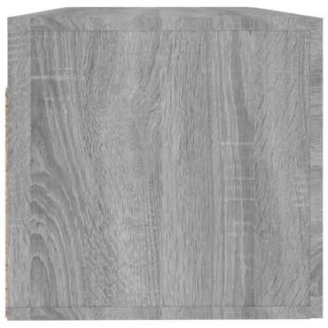 vidaXL Ντουλάπι Τοίχου Γκρι Sonoma 100x36,5x35cm Επεξεργασμένο Ξύλο 1 τεμ.