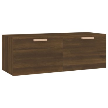 vidaXL Ντουλάπι Τοίχου Καφέ Δρυς 100x36,5x35cm Επεξεργασμένο Ξύλο 1 τεμ.