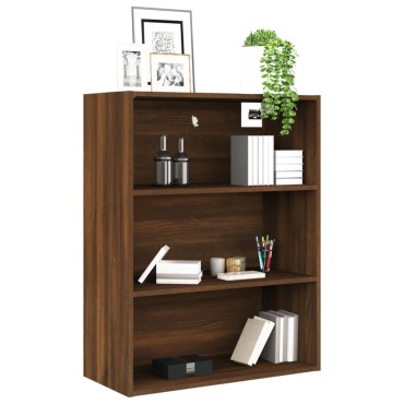 vidaXL Ντουλάπι Τοίχου Κρεμαστό Καφέ δρυς 69,5x32,5x90cm 1 τεμ.