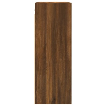 vidaXL Ντουλάπι Τοίχου Κρεμαστό Καφέ δρυς 69,5x32,5x90cm 1 τεμ.