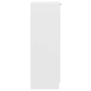 vidaXL Παπουτσοθήκη Λευκή 30x35x100cm από Επεξεργασμένο Ξύλο