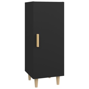 vidaXL Ντουλάπι Μαύρο 34,5x34x90cm από Επεξεργασμένο Ξύλο 1 τεμ.