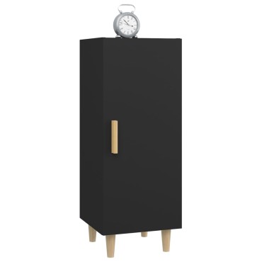vidaXL Ντουλάπι Μαύρο 34,5x34x90cm από Επεξεργασμένο Ξύλο 1 τεμ.