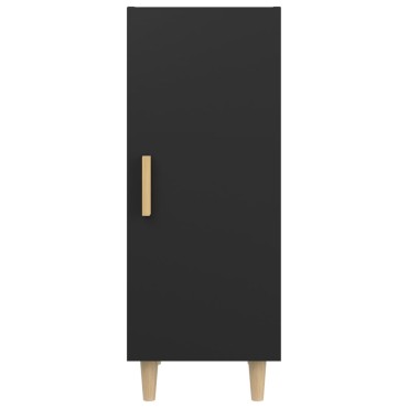 vidaXL Ντουλάπι Μαύρο 34,5x34x90cm από Επεξεργασμένο Ξύλο 1 τεμ.