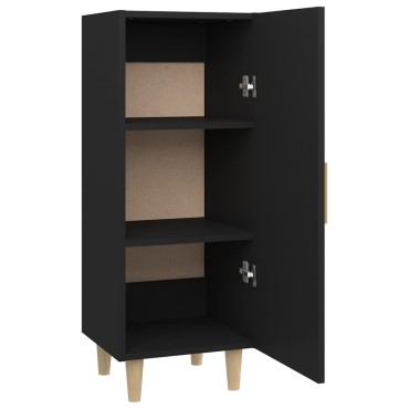 vidaXL Ντουλάπι Μαύρο 34,5x34x90cm από Επεξεργασμένο Ξύλο 1 τεμ.