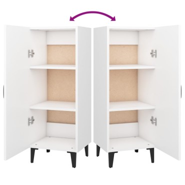 vidaXL Ντουλάπι Λευκό 34,5x34x90cm από Επεξεργασμένο Ξύλο 1 τεμ.